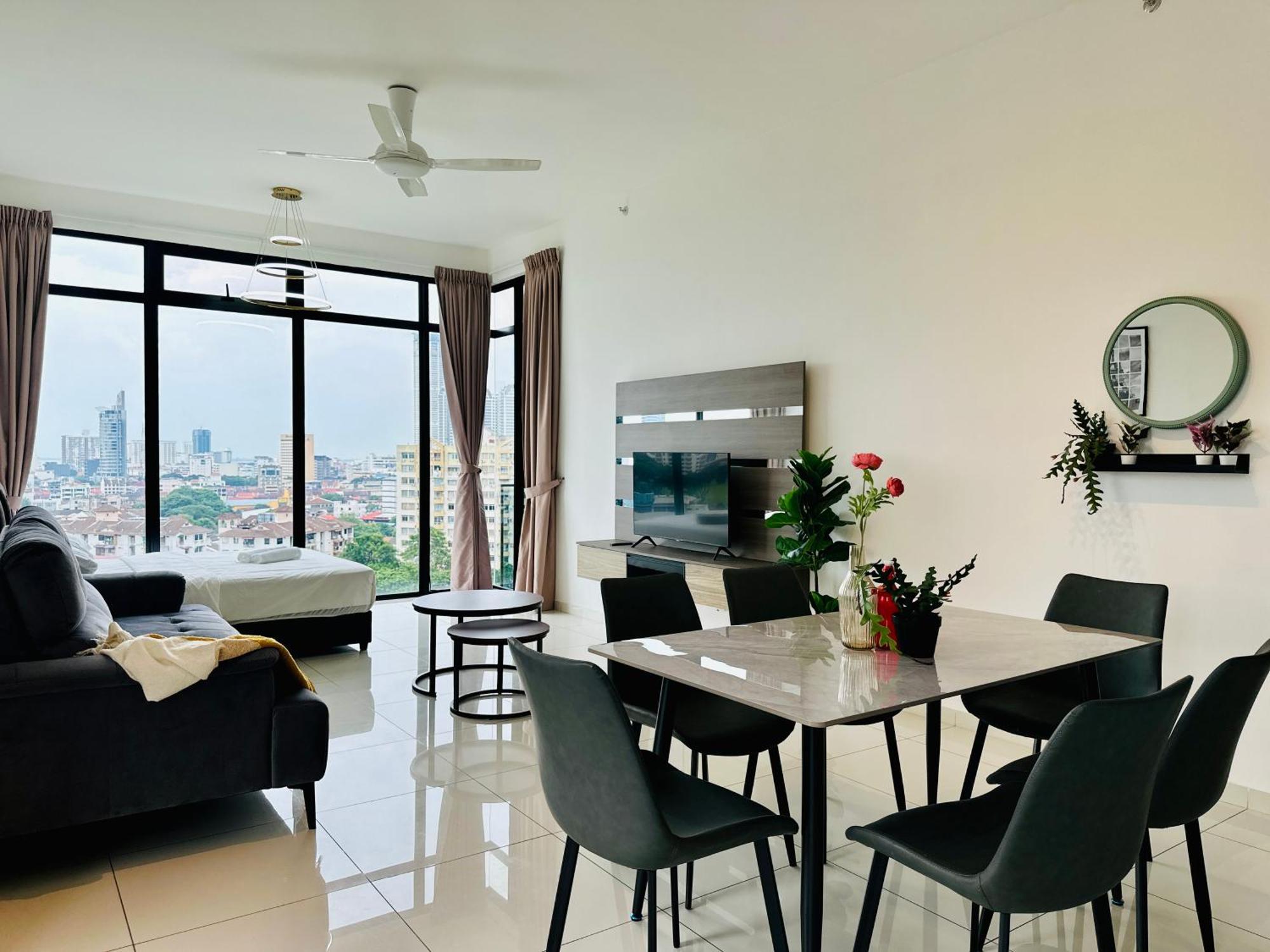 New Georgetown Instagramable 2Br Homestay For 10Pax 无敌美景两房民宿 Beacon Executive Suite Buitenkant foto